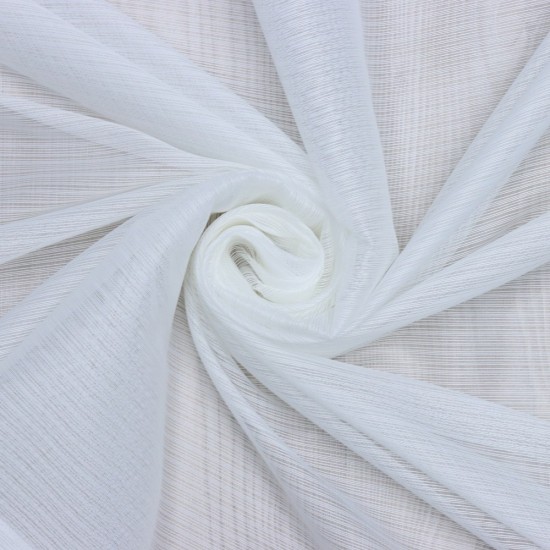 Laura 140x260 cm Wholesale Rustic Sewn Tulle Curtain Living and Bedroom Curtains 3 Models 100% Polyester